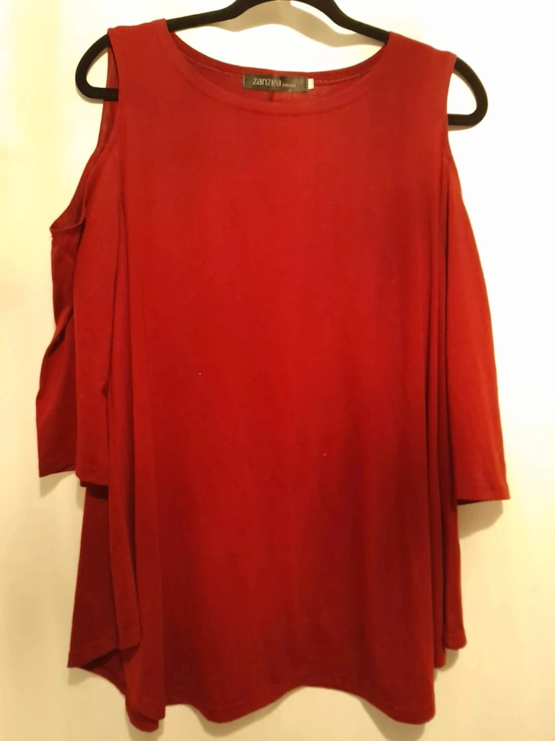 Blouse femme, Taille 4XL, Marque Zanzea, couleur Rouge/Bordeau – photo 3